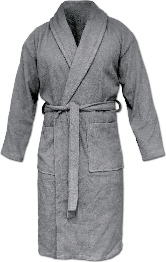 HOMELEVEL Terry Bathrobe Travel Bathrobe 100 Cotton Bathrobe Women Men Ladies and Men