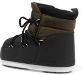 Thumbnail for your product : Moon Boot Buzz Shell And Faux Leather Snow Boots - Army green