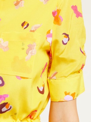 Altuzarra Vittoria Floral-print Silk Midi Dress - Yellow Multi