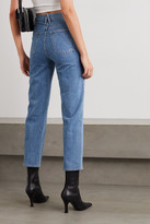 Thumbnail for your product : SLVRLAKE London Cropped High-rise Straight-leg Jeans - Mid denim