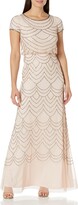 Thumbnail for your product : Adrianna Papell Women's Short Sleeve Blouson Beaded Gown