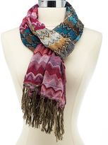 Thumbnail for your product : Charlotte Russe Woven Chevron Scarf