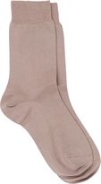 Thumbnail for your product : Maria La Rosa Plain Mid-Calf Sock-Colorless
