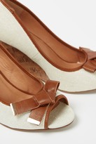 Thumbnail for your product : Wallis Nude Bow Wedge Heel Shoe
