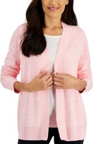 Thumbnail for your product : Karen Scott Women's Pointelle Stitch Cardigan, Created for Macy's