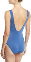Thumbnail for your product : Jets Mirage Plunging V-Neck One-Piece Swimsuit