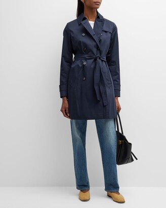 Marella Mescal Belted Double-Breasted Trench Coat