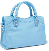 Thumbnail for your product : Balenciaga Classic City Mini Textured-leather Tote - Blue