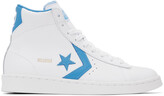 Thumbnail for your product : Converse White & Blue 'Pro Leather' High Sneakers