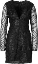 Thumbnail for your product : boohoo Sparkle Mesh Plunge Mini Dress