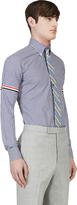 Thumbnail for your product : Thom Browne Navy Gingham Cinch Sleeve Shirt