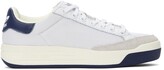 Thumbnail for your product : adidas White & Navy Mesh Rod Laver Sneakers