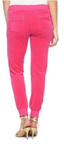 Thumbnail for your product : Juicy Couture Logo Velour Banner Crest Slim Pant
