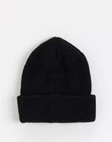 Thumbnail for your product : Collusion COLLUSION Unisex fisherman rib beanie black
