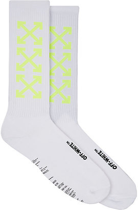 Off-White Men's Arrow-Pattern Mid-Calf Socks