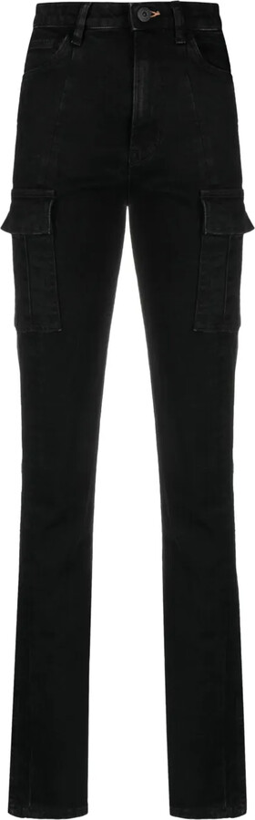 3x1 Cargo-Pockets Straight-Leg Jeans