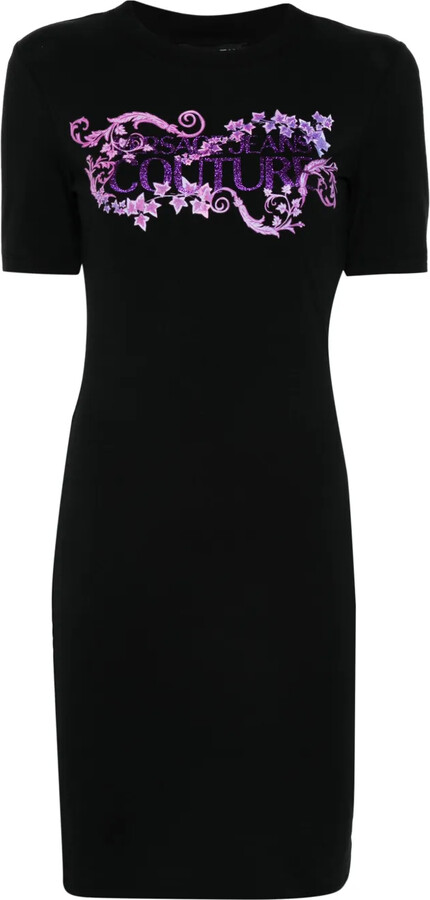 Versace Jeans Couture logo-print T-shirt dress