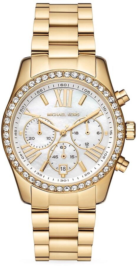 Michael Kors Womens Mother Of Pearl Watch | ShopStyle