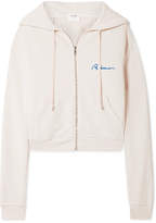 Thumbnail for your product : RE/DONE Embroidered Cotton-terry Hoodie