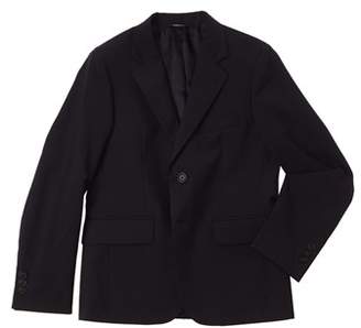 Brooks Brothers Boys' Navy Pinstripe Wool Suit Jacket