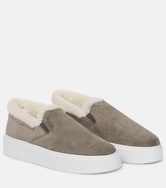 prada shearling lined sneakers