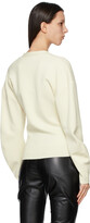 Thumbnail for your product : DRAE Off-White Wool Oversized Cardigan