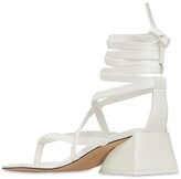 Thumbnail for your product : ATTICO 45mm Giza Leather Lace-up Sandals