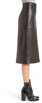 Thumbnail for your product : Valentino Studded Lambskin Leather Skirt