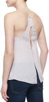 Thumbnail for your product : Halston Lace-Inset Silk Camisole