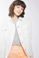 Thumbnail for your product : Topshop Moto off white oversize denim jacket