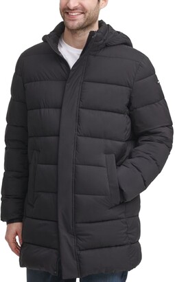 Calvin Klein Men's Long Hooded Puffer Jacket - ShopStyle