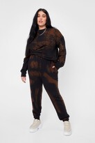 Thumbnail for your product : Nasty Gal Womens Plus Size Tie Dye Sweatshirt - Brown - 16