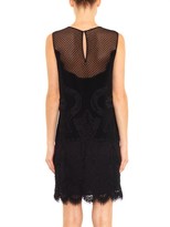Thumbnail for your product : Diane von Furstenberg Lace and crepe shift dress