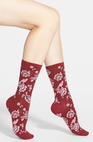 Thumbnail for your product : Hot Sox 'Vintage Floral Bird' Trouser Socks