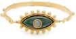sylvia toledano evil eye malachite and goldplated cuff