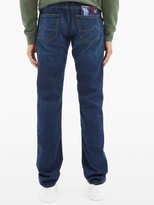 Thumbnail for your product : Jacob Cohen Logo Pocket Scarf Mid-rise Jeans - Dark Blue