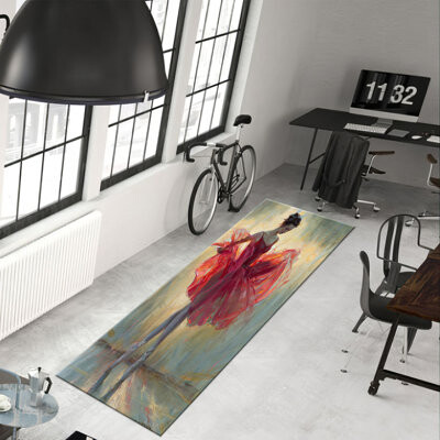 kayra export Abstract Artistic Design Non-Woven Soft Printed Rug Adds a Splash of Color and Style to Your Living Space