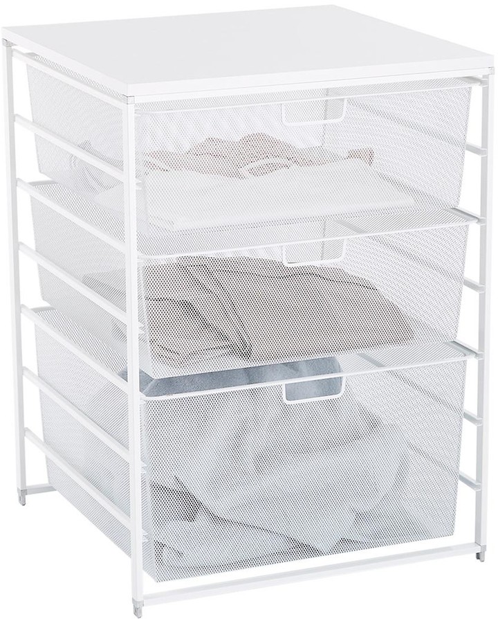 Container Store Elfa White Mesh Laundry Sorter ShopStyle Home & Living