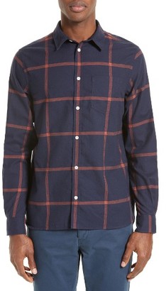 Norse Projects Men's Hans Brushed Check Sport Shirt