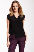 Thumbnail for your product : Cynthia Rowley Silk Drape Front Blouse
