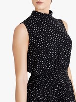 Thumbnail for your product : Fenn Wright Manson Dorothee Spotted Midi Dress, Navy/Spots