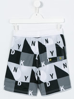 Thumbnail for your product : DKNY logo print swim shorts - kids - Polyester - 16 yrs