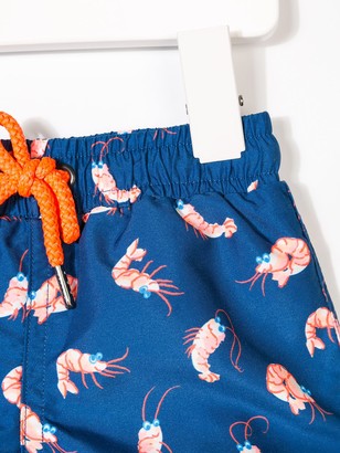 Sunuva Shrimp Print Swim Shorts