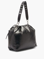 Thumbnail for your product : Isabel Marant Baggara Drawstring Leather Shoulder Bag - Black