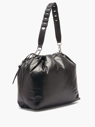 Isabel Marant Baggara Drawstring Leather Shoulder Bag - Black