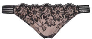 Entice Floral Embroidered Brazilian Briefs