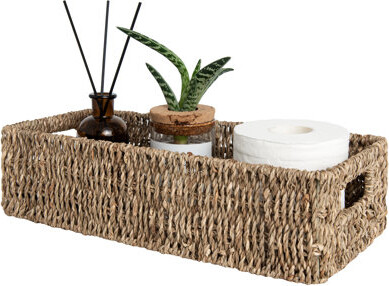 StorageWorks Wicker Basket for Toilet Paper, Wicker Baskets for Storage with Built-in Handles