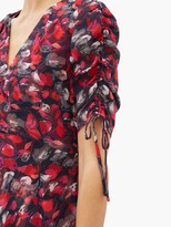 Thumbnail for your product : Diane von Furstenberg Eleanora Gathered Silk-chiffon Midi Dress - Red Multi
