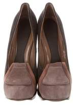 Thumbnail for your product : Marni Suede Round-Toe Pumps