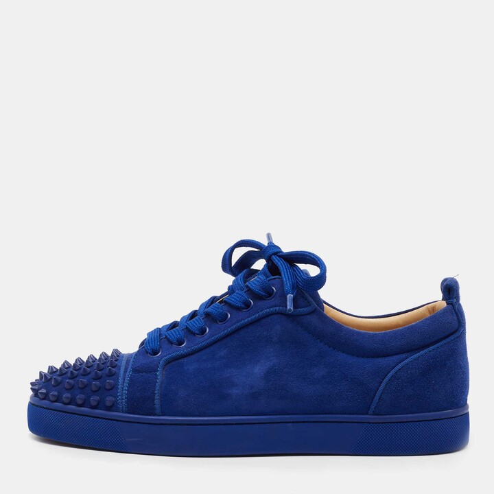 Pre-owned Christian Louboutin Men's Blue Sneakers & Athletic Shoes |  ShopStyle